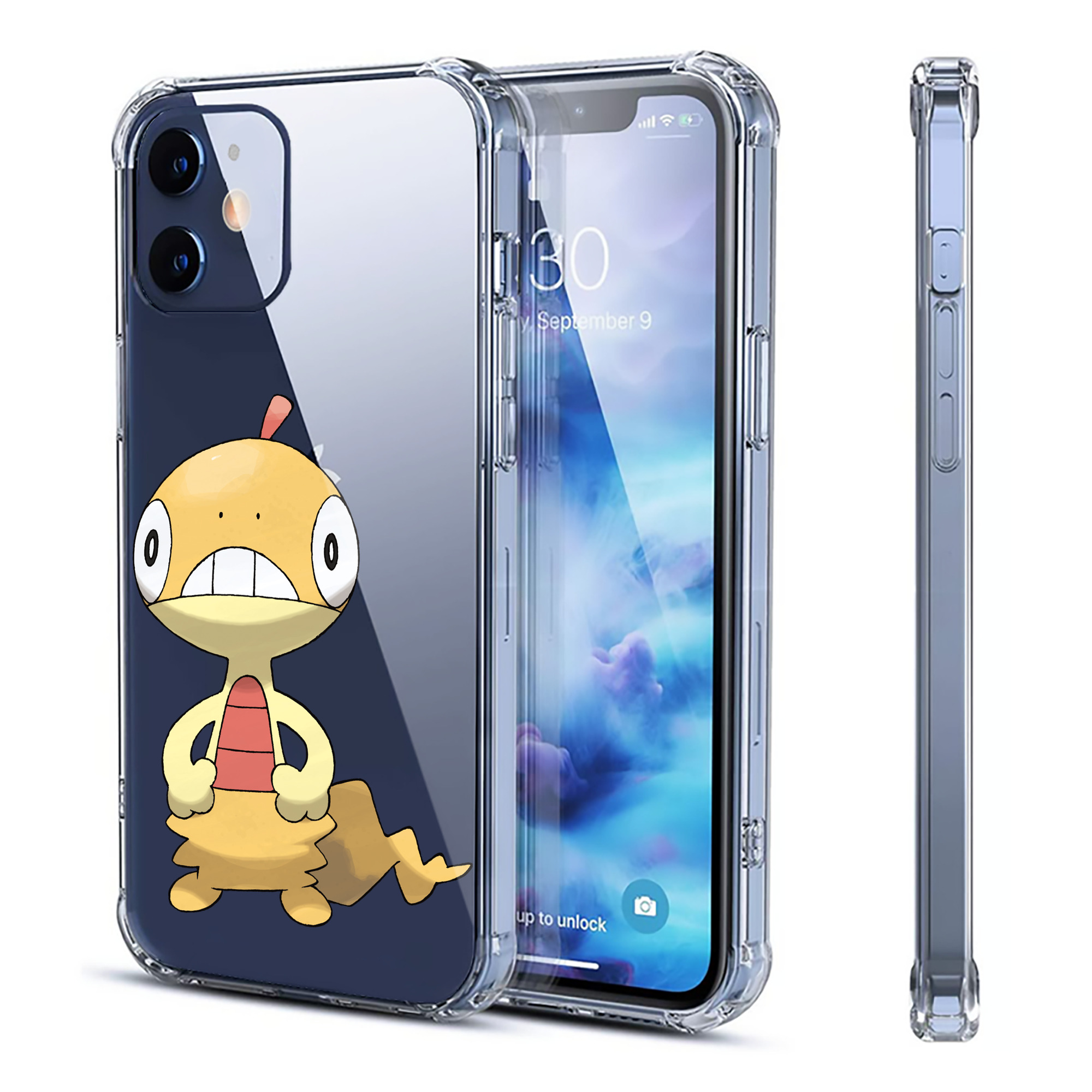 （画像用） ポケットモンスター Pokémon 【iPhone 12シリーズ対応】透明スマホケース（クリアソフトケース）
